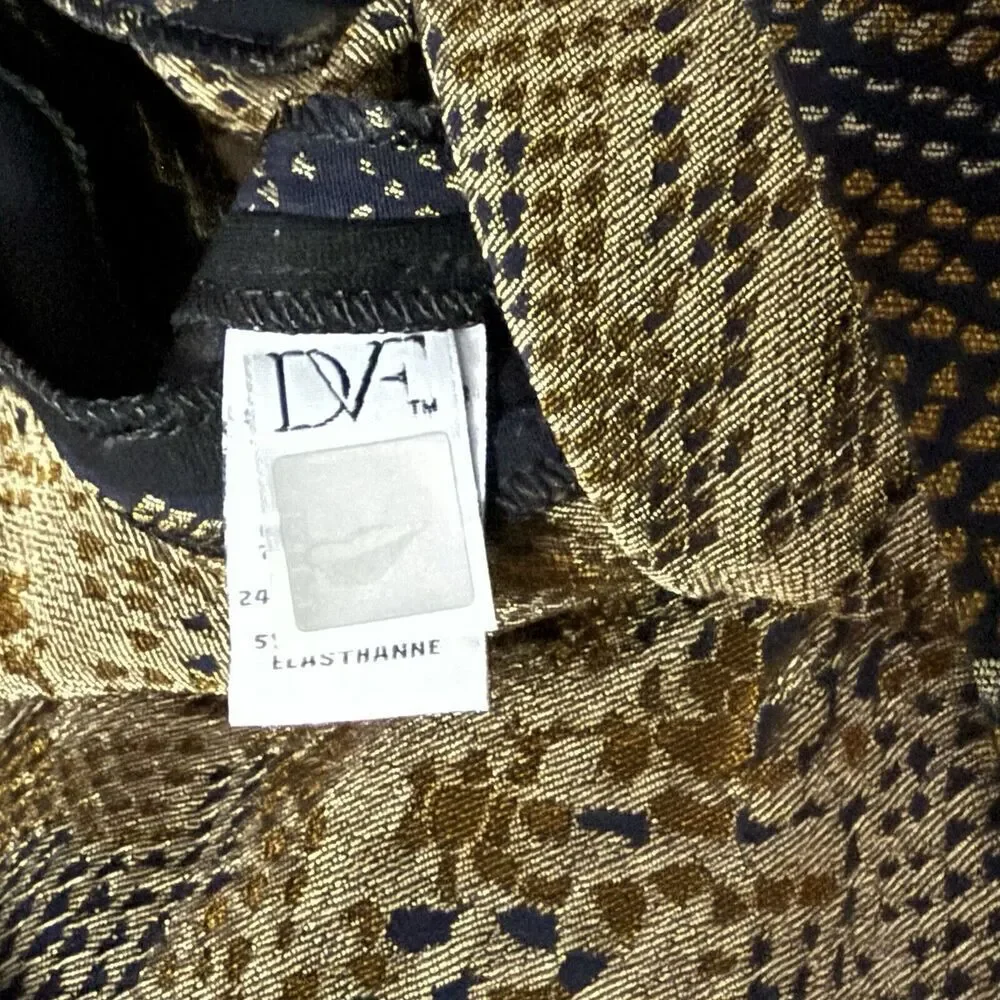 Diane Von Furstenberg DVF Marta Framed Python Snakeskin Print Skirt size 2